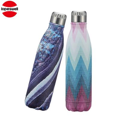 China 24 Hours Cold and Business Stainless Steel Thermos Vacuum Flask Double Hot Outdoor Wall Insulated Cola Shape Bottle for sale