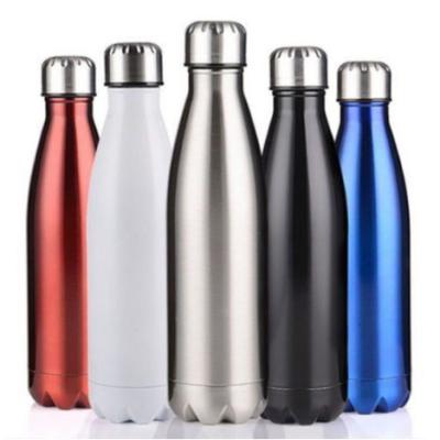 China Hot Sale Business New Style Double Wall Vacuum Flask Insulated Stainless Steel Flask Cola Shape Sports Water Bottle With Custom Logo for sale