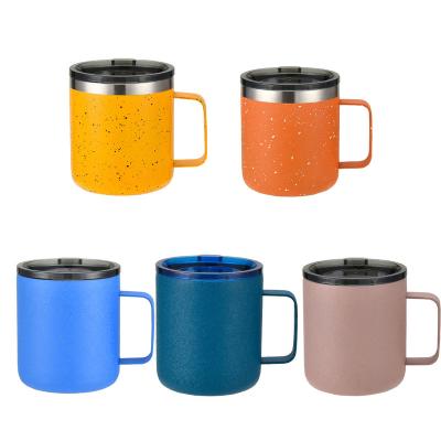 China High Quality Viable Double Beer Mugs Stainless Steel Metal Tea Mugs Wall Travel Outdoor Coffee Mugs For Camping for sale