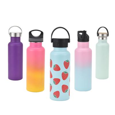 China Wholesale Viable White Double Wall Loose Powder Bottle Vacuum Stainless Steel Water Bottle 500ml Sports Water Bottle BPA Coated Water Bottle for sale