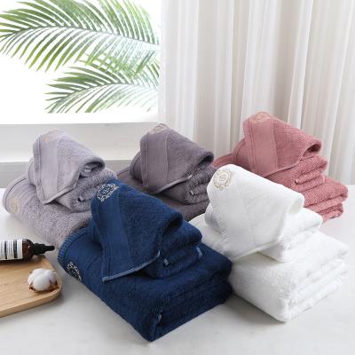 China Child Safe Strongly Absorbent Bath Towel Sets 3 Pcs Sets Hand Towel Face Bath Towel High Quality Soft Bamboo for sale