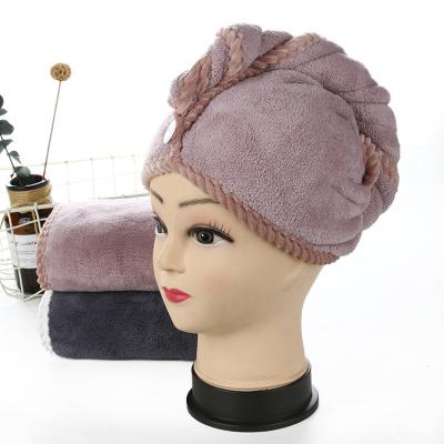 China Best Selling Home Spa Bath Towel Dry Hair Compressed Cap for sale