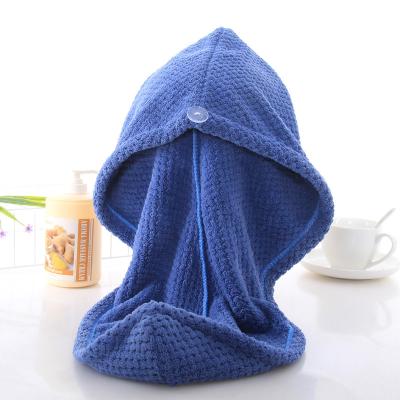 China Wholesale Compressed Roll Head Cap Turban Wrap Towel Microfiber Dry Hair Microfiber Towel Dry Hair Towel Hair Turban Hair Towels For Travel for sale