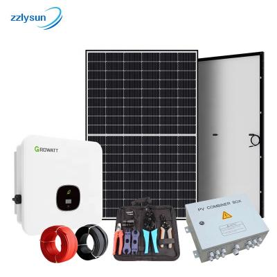 China Complete home solar power system 10kw 11kw on grid solar system 10kw for home for sale