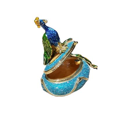 China China YI SHANG BAO Southeast Asian style exquisite multicolor animal jewelry boxes peacock home beautiful for sale