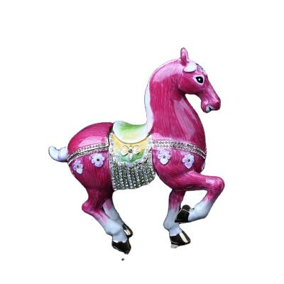 China China YI SHANG BAO Pony Lovely Pony Collectible Ornaments Jewelry Box Home Handmade Jewelry Box for sale