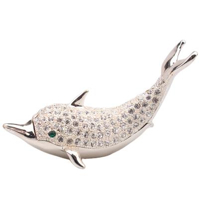 China China YI SHANG BAO Popular Creative Popular Home Decoration Ornaments Daily Healing Animal Dolphin Jewelry Box for sale