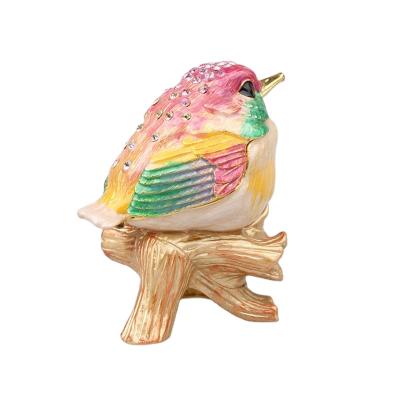 China Home Handmade Exquisite Chubby Chubby Jewelry Box Bird China YI SHANG BAO Collectible Bird Ornaments for sale