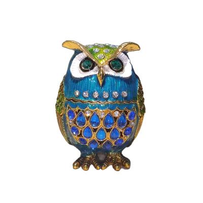 China China YI SHNAG BAO Southeast Asian style small cute owl jewelry crafts ornaments crafts jewelry box for sale