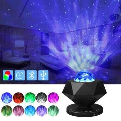 China Mordern Drop Shipping Black Music USB Led Laser Night Sky Star Galaxy Green And Purple Projector for sale