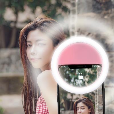 China Photogrphy LED Selfie Ring Light Battery Ring Lamp For Phone Ipad Smart Makeup for sale