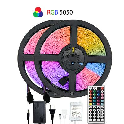 China Residential Wholesale Kit With Smd 5050 RGB Color Controller 12V 10m Flexible Led Strip Remote Waterproof Waterproof Light for sale