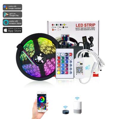 China 10m Residential Blue Tooth Smart Tuya Wifi Alexa Control Rgb Color Dream Flexible Led Strip Light Waterproof for sale