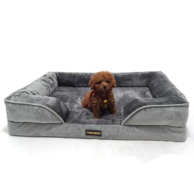 China New Product Supplies Big Dog Waterproof Custom Dog Sofa Bed Amazon Best Seller Yangyang Egg Crate Memory Foam Waterproof Dog Bed for sale