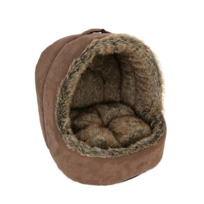 China Travel Yangyangpet Pet Room Cat Bed Hand Carry Cot Artificial Fluffy Fur for sale