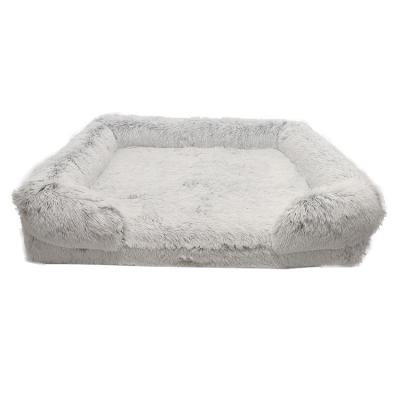 China Removable Yangyang Pet Bed Plush Memory Foam Luxury Blanket Dog Sofa Bed With Removable Cover for sale