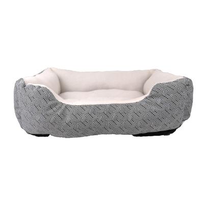 China YangyangPet Sustainable Soft Outdoor Luxury Canvas Dog Bed For Support Alone Customization for sale