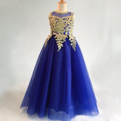 China Sleeveless Royal Blue Crystal Sequin Plus Size Birthday Bridesmaid Dress for sale