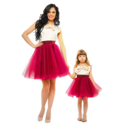 China Breathable Party Wear And Matching Year Baby And Mum Dress Clothes for sale