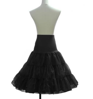 China 100% Polyester Plus Size Woman Dress Black Girl Petticoat for sale