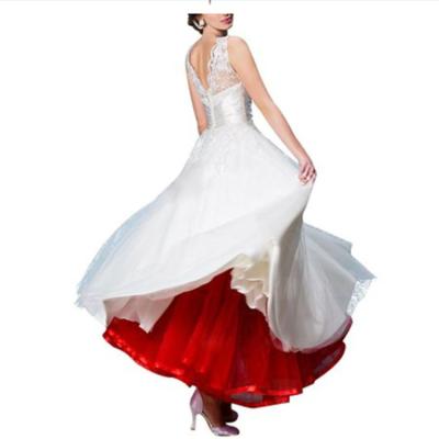 China Puffy Women's Ankle Length Petticoats Skirts Wedding Slips Half Crinoline Petticoat for sale