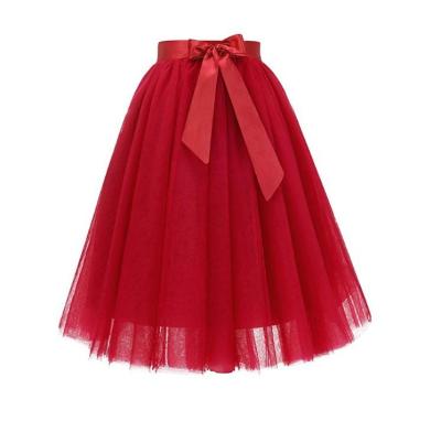 China Petticoat 100% European Style Different Colorful Polyester 5 Layers Tulles Skirt Large Swing Bridemail Pompous Multilayer Skirt for sale