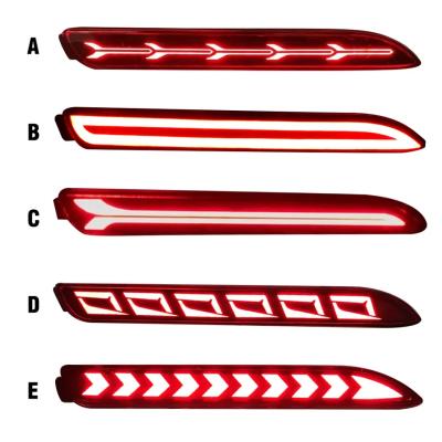 China Parking LED Brake Light For Toyota Mark X Camry Fortuner Wish Harrier Innova 2021 RAV4 LED Rear Bumper Reflector Stop Brake Turn Light for sale