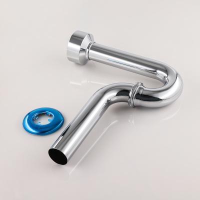 China Modern Bathroom Basin Stainless Steel P Trap , Urinal Siphon Trap Fit Drain Trap for sale