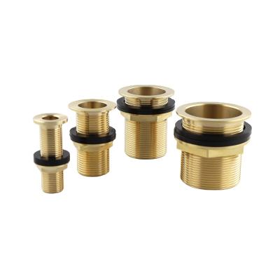 China Soild Water Tank Connector Brass Bulkhead Bushing 1