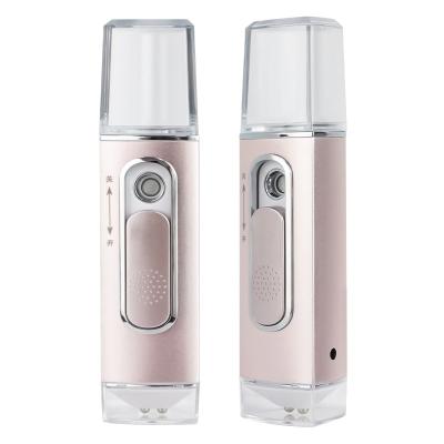 China Portable Power Bank Bottle Sprayer Bottle Moisturizer ODM Nano Mist Spray Facial Mister Steamer with USB Cable Filling for sale