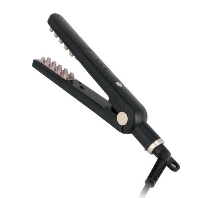 China PTC Hair Volumizing Iron Hair Straightener Crimper Crimper 3d Wavy Fluffy Hair Styling Tool Curving Ceramic Flat Iron 2 in 1 for sale