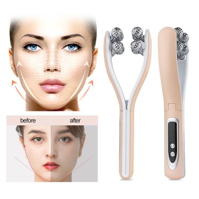 China Wrinkle Remover Home Use Beauty Equipment EMS RF Led Vibrating Anti Aging Facial Massager Skin Firming Face Wrinkle Remover Neck Lift USB Device for sale