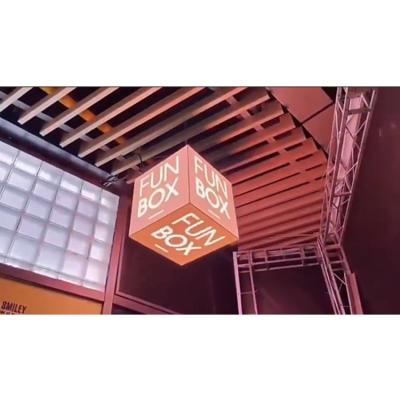 China 5 Faces Indoor Advertising LED Cube Display Magic Shaped Screen P2.5 for sale