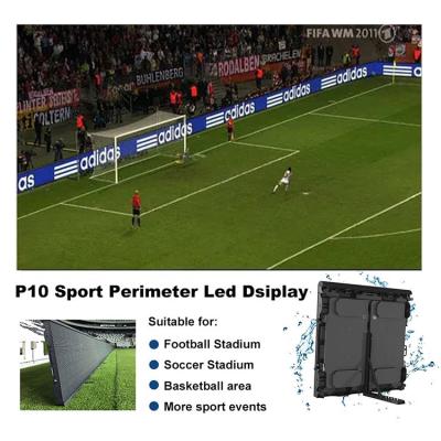 China Football Stadium Perimeter Die Casting P10 Outdoor Big Screen for sale