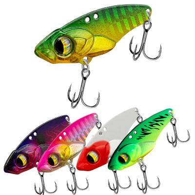 China Wholesale 5g 7g 11g 14g Vivid Action Metal VIB Swimming Copper With Lead Sinking Fresh Seawater Artificial Blade Spoon Fishing Hard Lure for sale