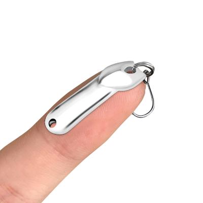 China Vivid Action Swimming Top Selling 5pcs/bag Mini Spoon Jigging Lure Fishing Baits Swimbait Hard Artificial Freshwater Metal Casting Lures for sale