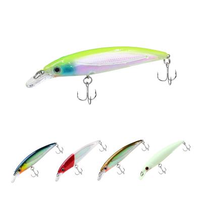 China ABS Plastic Wholesale Outdoor Fishing Hard Lure Minnow Lure Floating Triple Strong Hooks Topwater Fishing Lure for sale