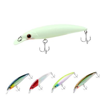 China Durable Fishing Minnow Brave Lure Floating Swimbait Wholesale Hard Lure Luminous Colorful Plastic Bait for sale