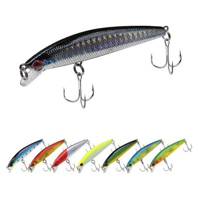 China Hard Vivid Swimming Action Bait Minnow High Quality Artificial ABS 8.5cm Fishing 7.5g Colorful Floating Plastic Lure for sale