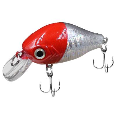 China Wholesale Artificial Hard Lure Fishing Rattle Durable 6 Colors 8g 60mm Crankbait Floating Hard Plastic Swim Bait for sale