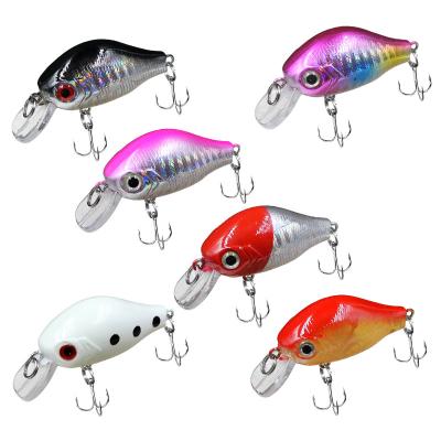 China Durable Wholesale Hard Long Lure Artificial Floating Crankbait 5.5cm 8g Jerkbait Topwater Brave Sea Freshwater Bait for sale