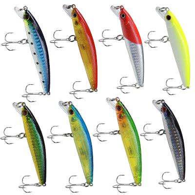 China Vivid Action Minnow Swimming Bait Hard Lure PESCA Swimbait Topwater Artificial Wobblers ABS Hard Plastic Lure Fishing Tackle for sale