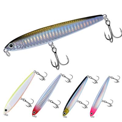 China Newest Model New Design Hard Fishing Lure Pencil Hard Lure ABS Plastic Fishing Lure Wholesale With Strong Hook OEM Artificial Lure for sale