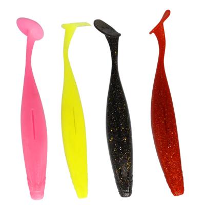 China Wholesale Durable Soft Lure Large T Tail 15cm 12cm Bulk Artificial Bait Soft Worm Lure Saltwater Sinking PVC Soft Plastic Lure Worm for sale