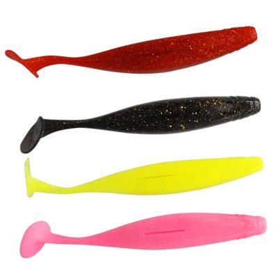 China Durable Large T Tail Soft Lures For Fishing Bulk 15cm Artificial Worm 12cm Soft Lure Casting Outdoor Fishing Tackle for sale