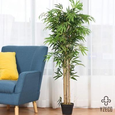 China Trees 120cm 160cm Real Touch Artificial Palm Tree Bamboo Tree Bonsai for Company for sale