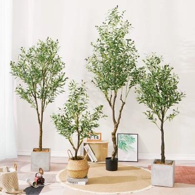 China High Simulation Leaves Custom Artificial Faux Green Olive Tree 180 cm for Living Room for sale