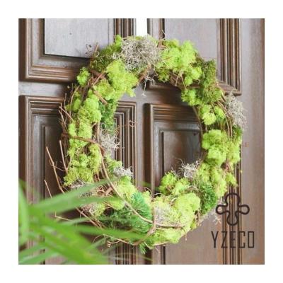 China 100% Natural Foam Lichen Moss Wreath Long Lasting and Odorless 3-5 Years Life Time for sale