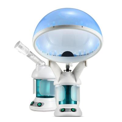 China SPA DEEP CLEANING Beauty 2 in 1 Portable Facial Steamer and Hair Steamer Sauna for Home Use Skin Care Deep Cleansing for sale