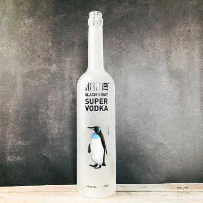 China 750ml Russian Vodka Vodka Bottles Frosted Empty Glass Bottle China Manufacturer for sale